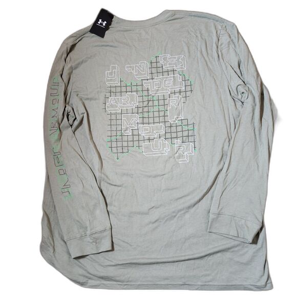 Bundle of 2 Under Armour Men’s XXL Long Sleeve Tees – Black & Green - Picture 5 of 7